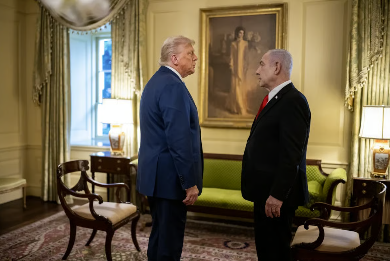 US President Trump and Benjamin Netanyahu Prime Minister of Israel