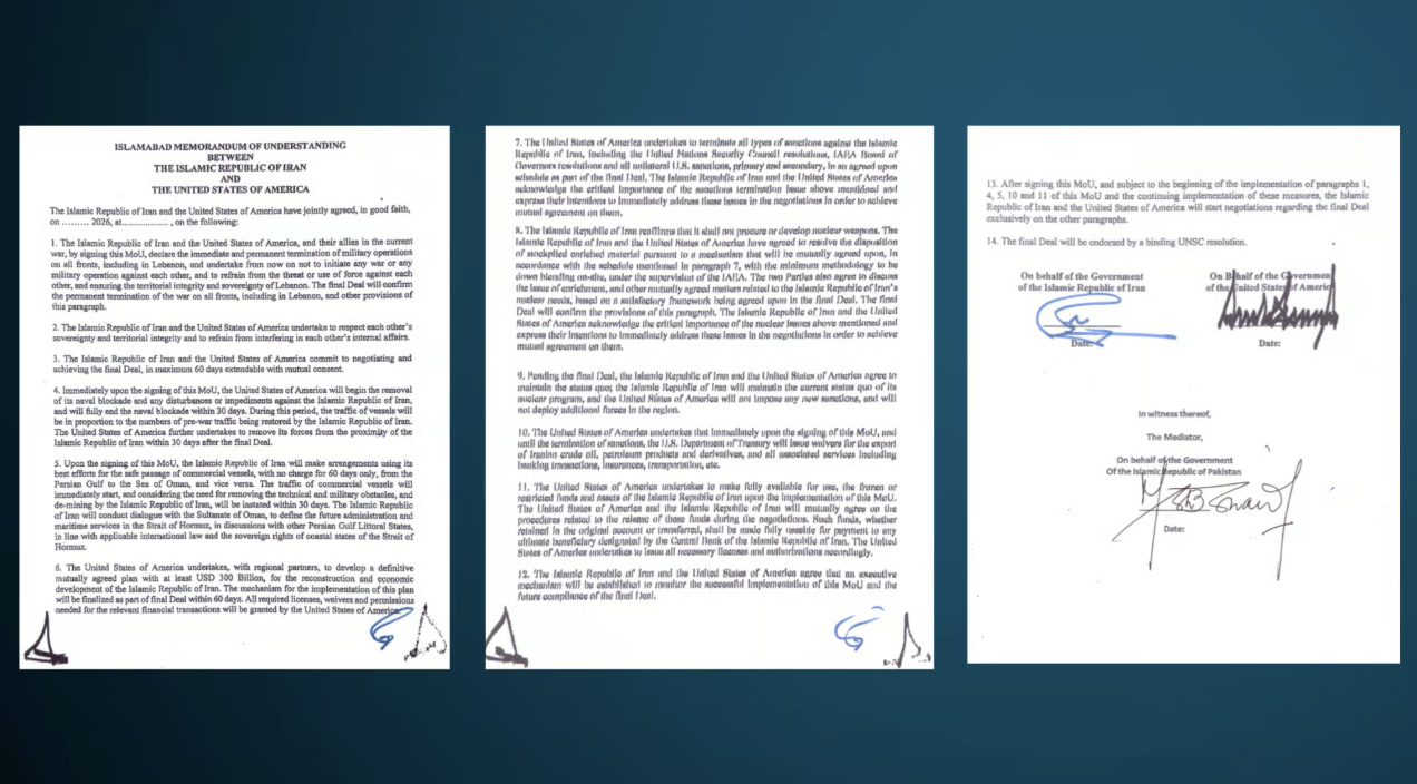 MOU between Iran and USA